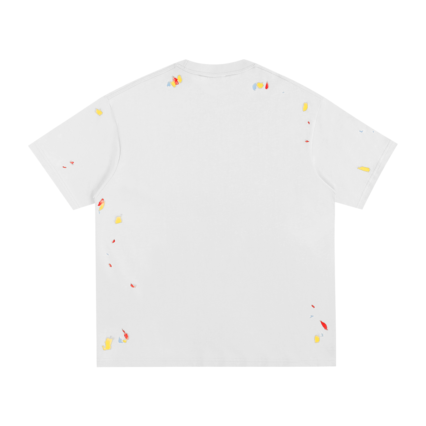 Blaze paint white tee