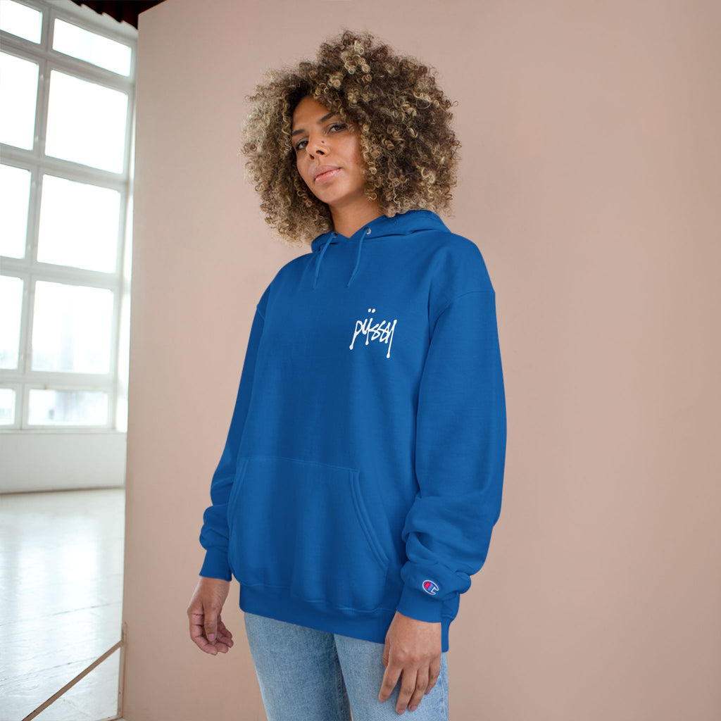 Pussy Champion blue hoodie