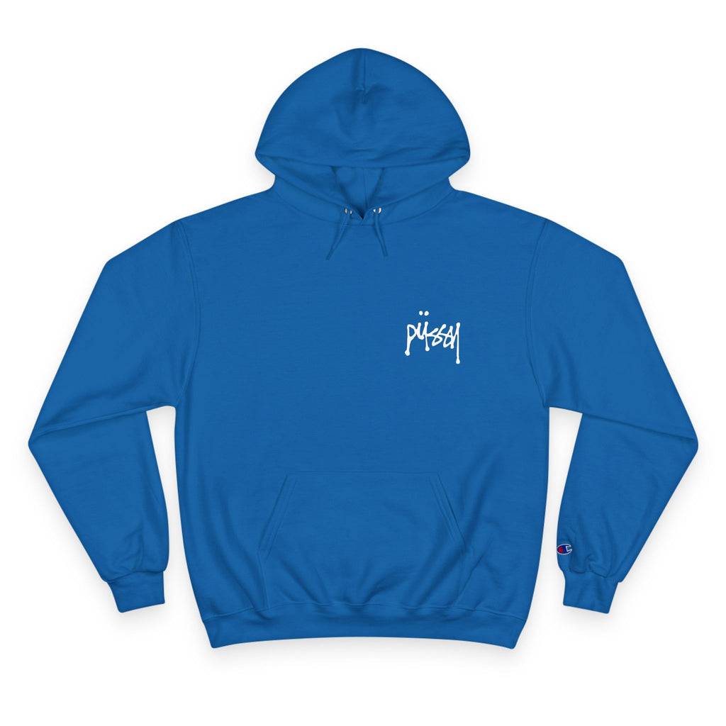 Pussy Champion blue hoodie