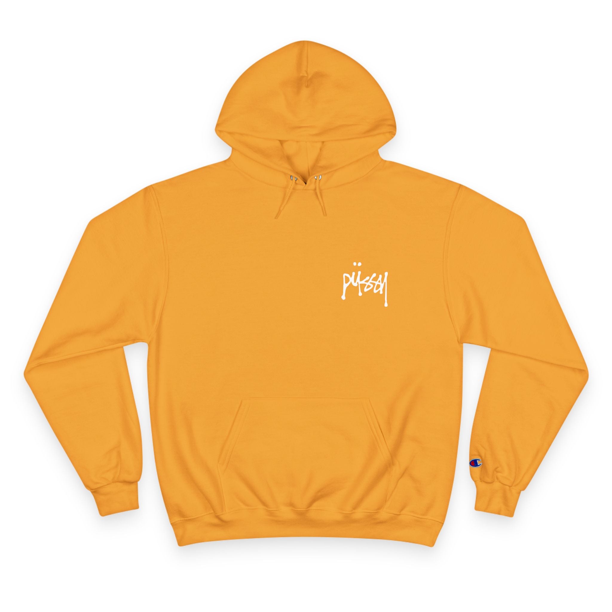Pussy Champion yellow hoodie