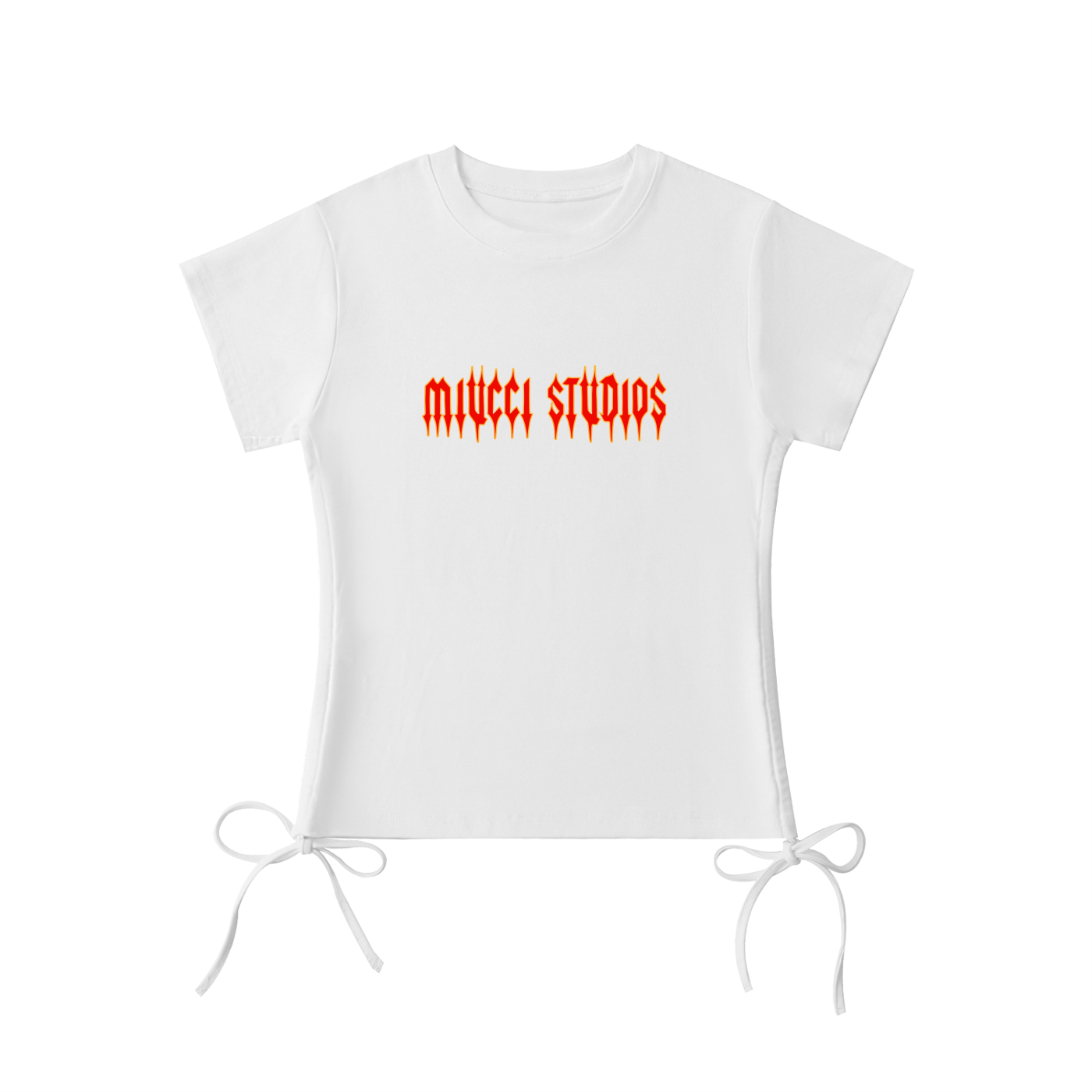 MS Womens Drawstring Tee White
