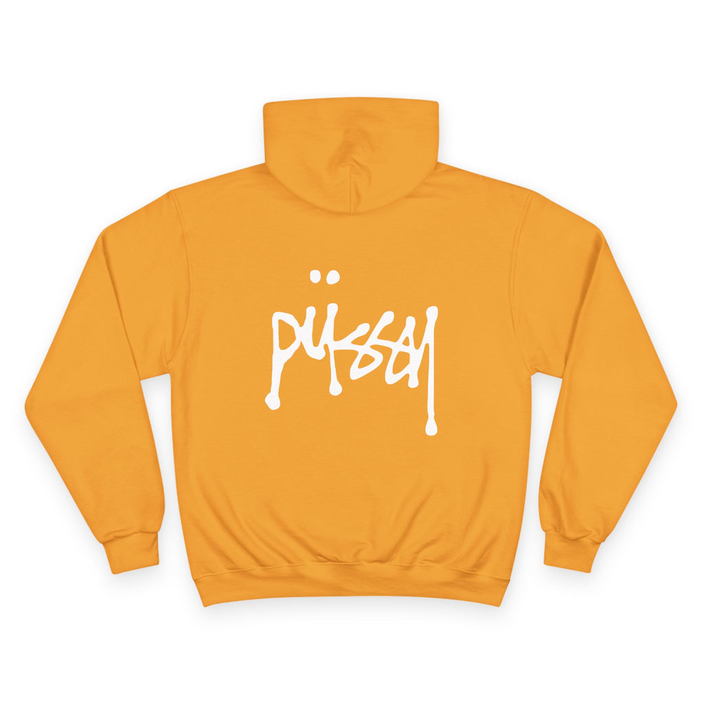 Pussy Champion yellow hoodie