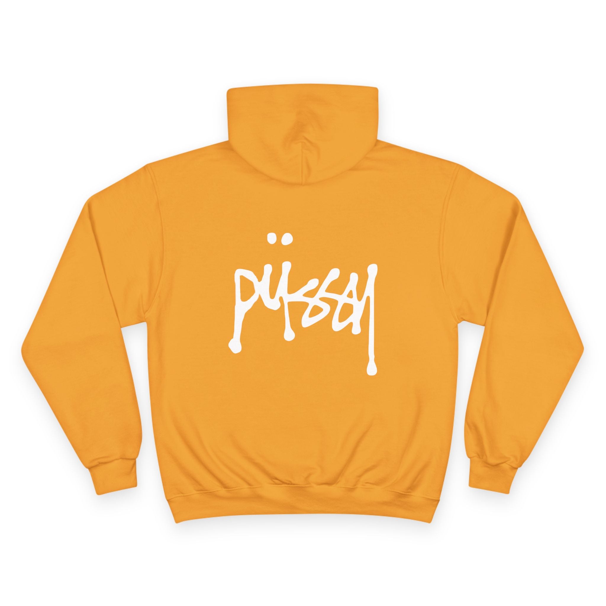 Pussy Champion yellow hoodie