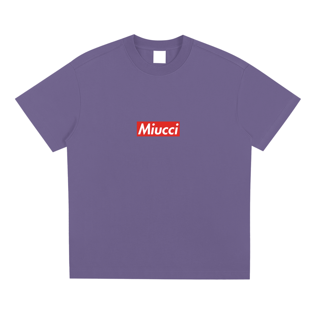 Supreme box logo purple tee