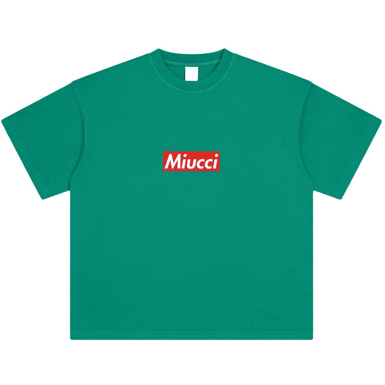 Supreme green box logo tee