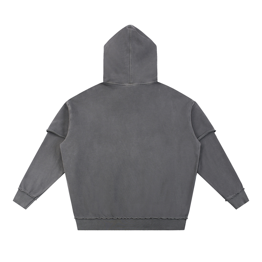Blaze grey double layered hoodie