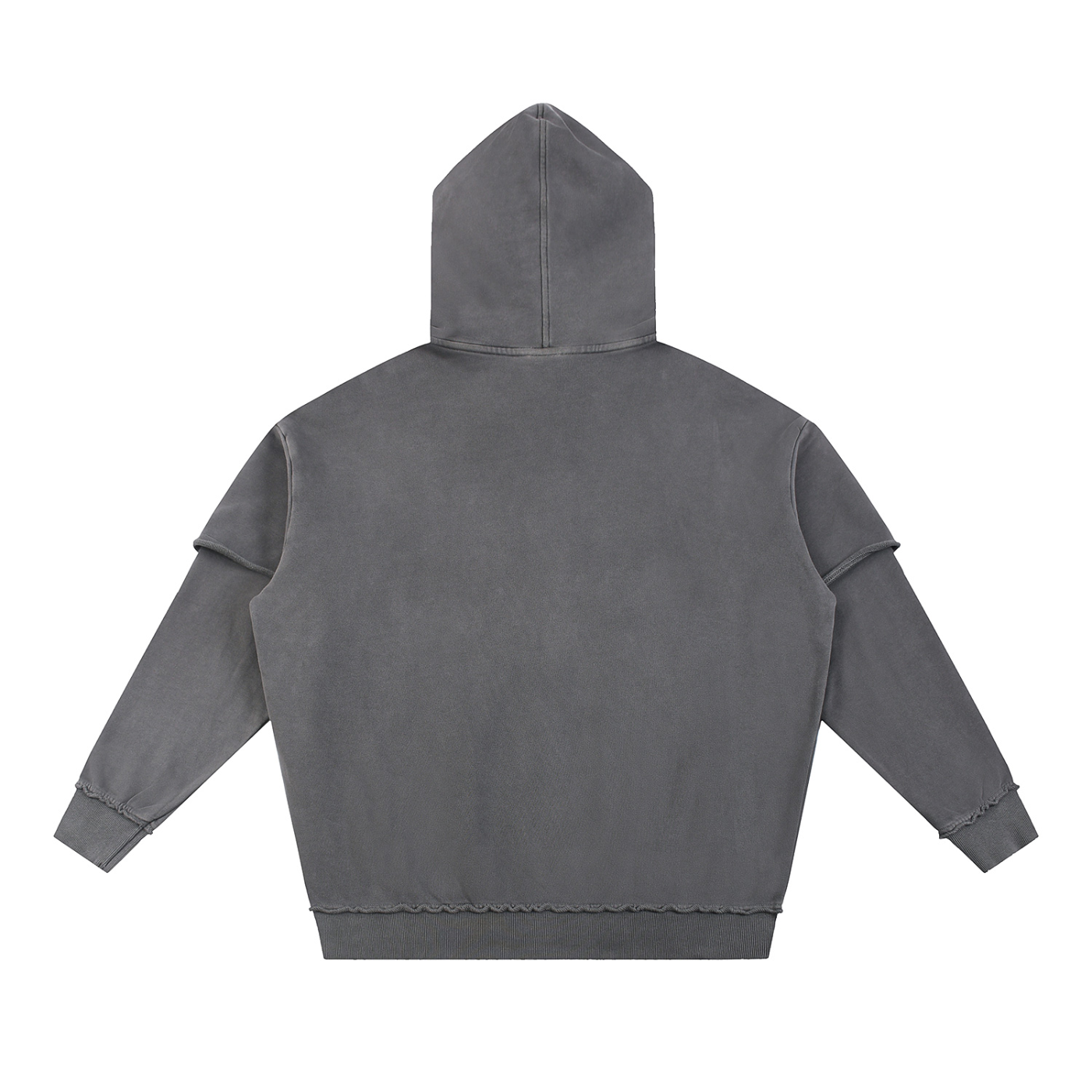 Blaze grey double layered hoodie