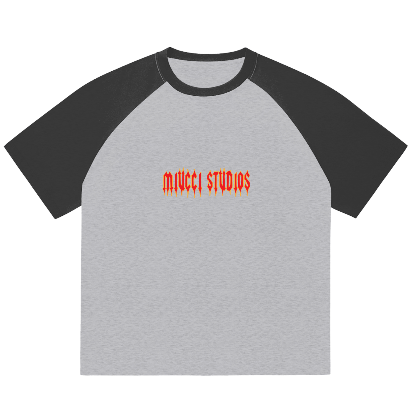 Blaze dark grey two tone tee