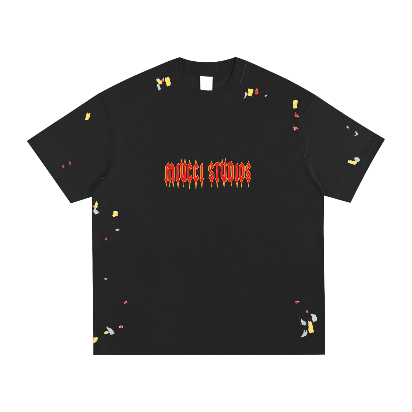 Blaze paint black tee