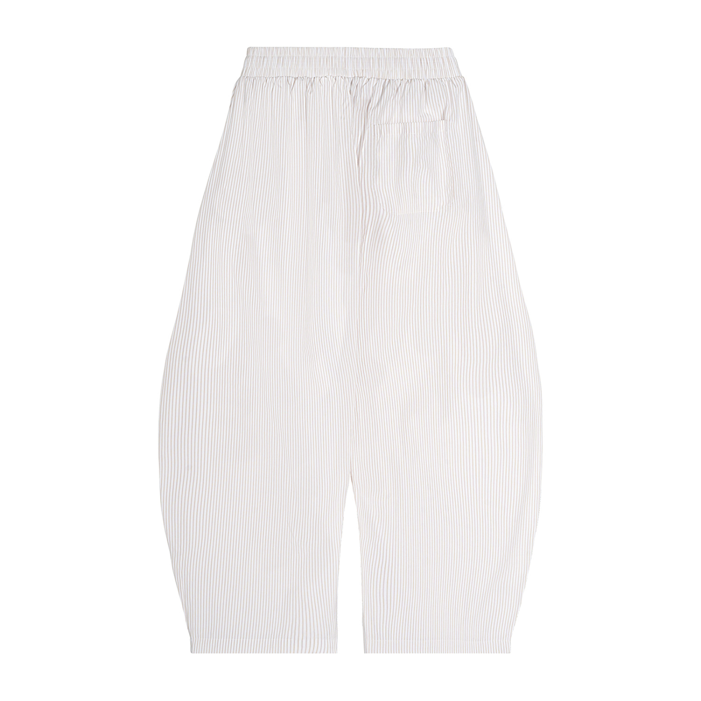 MS Striped Baggy Pants White