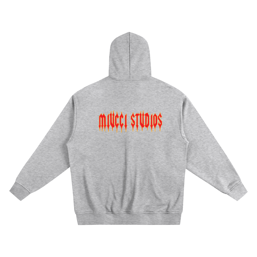 Blaze heavyweight grey zip-up hoodie