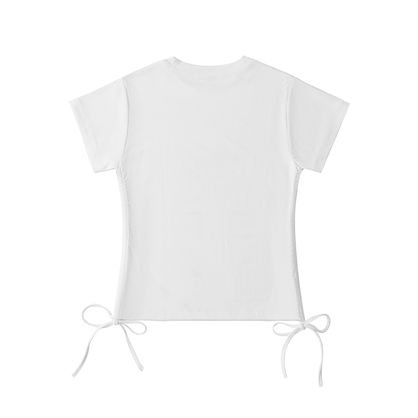 MS Womens Drawstring Tee White
