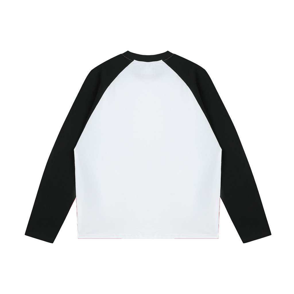 MS Two Tone Longsleeve White