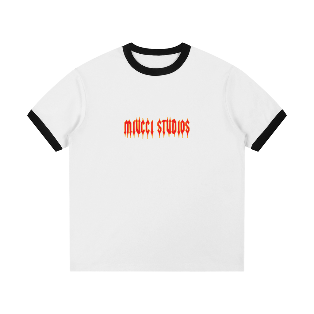 Blaze two tone white tee