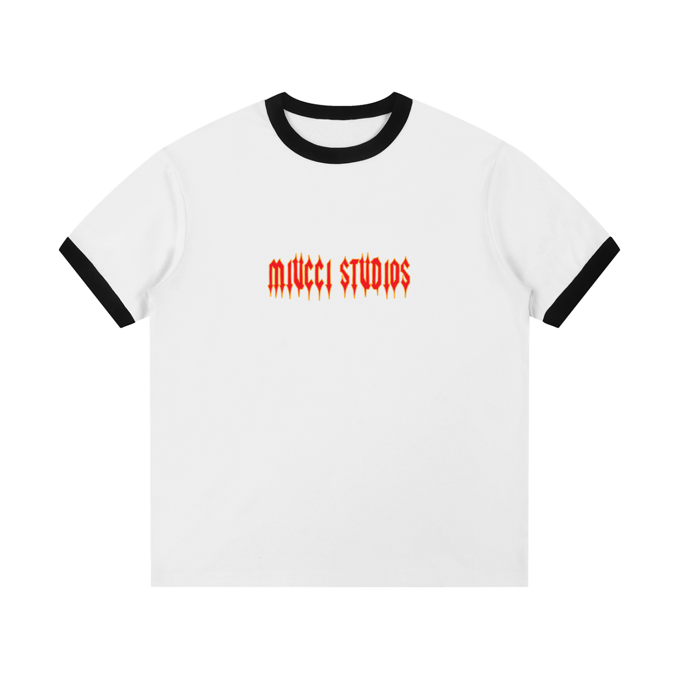 Blaze two tone white tee
