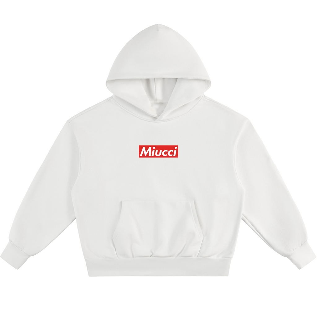 Supreme grey box logo hoodie