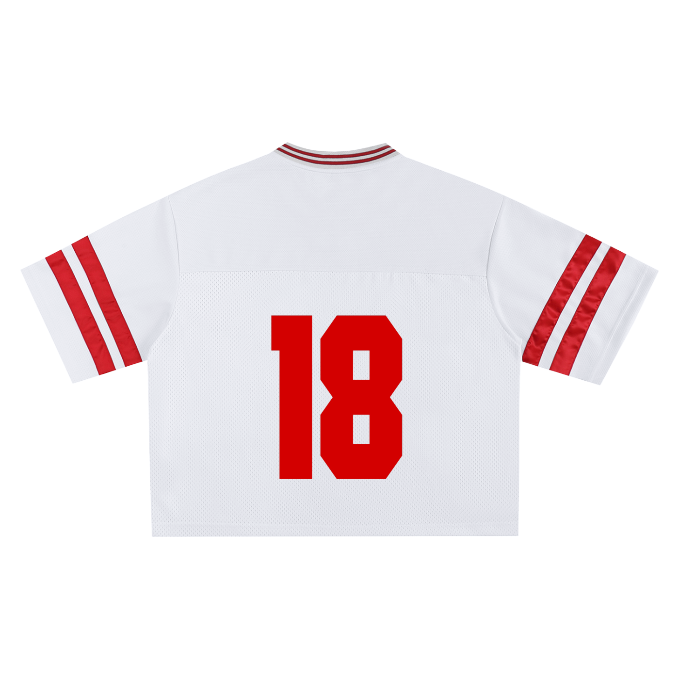 White Football jersey #18