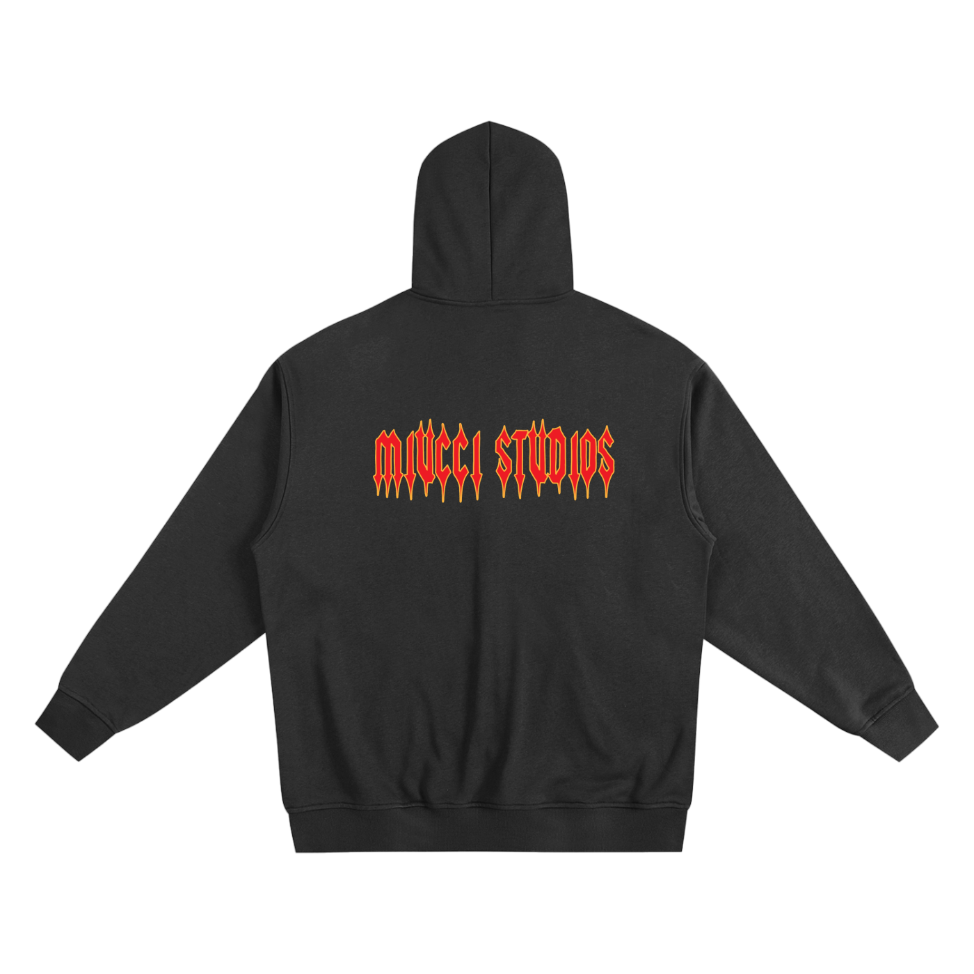 Blaze heavyweight black zip-up hoodie